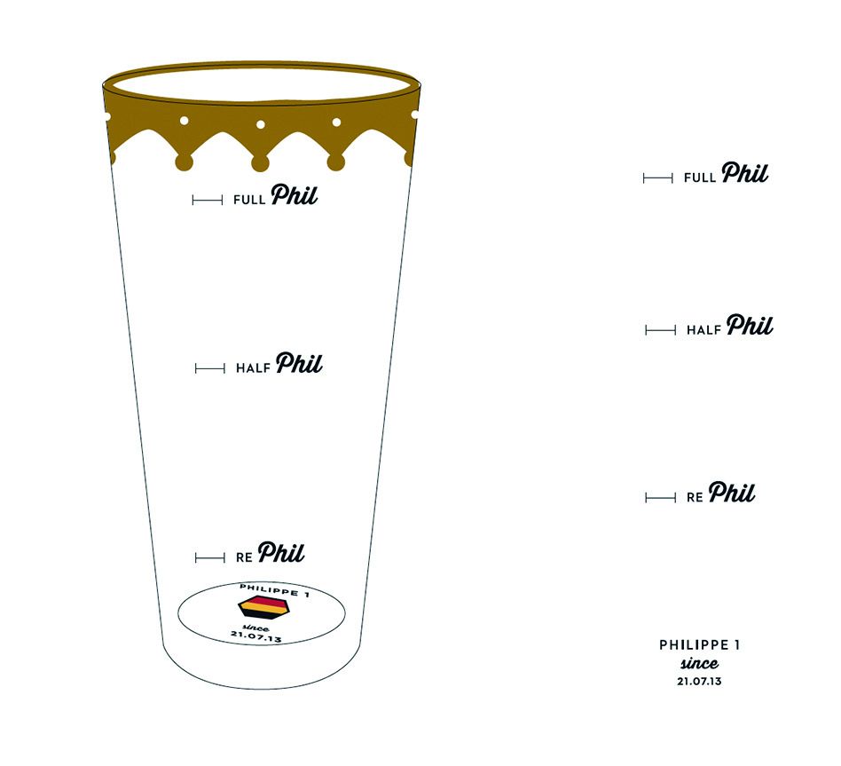 verre philippe roi des belges